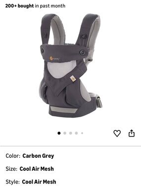 Ergobaby Cool Air Mesh Carrier - Carbon Grey